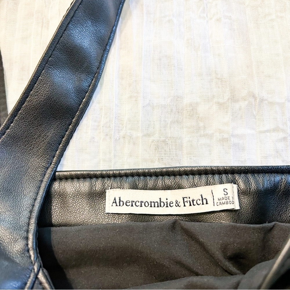 Abercrombie and Fitch Faux Leather Squareneck Top - Picture 3 of 3